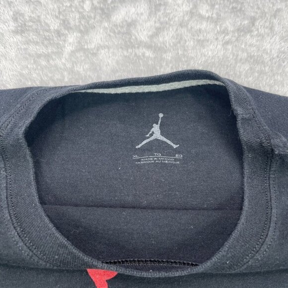 Nike Air Jordan T Shirt Mens Extra Large Black Jumpman Logo Short Sleeve Retro - Picture 3 of 7